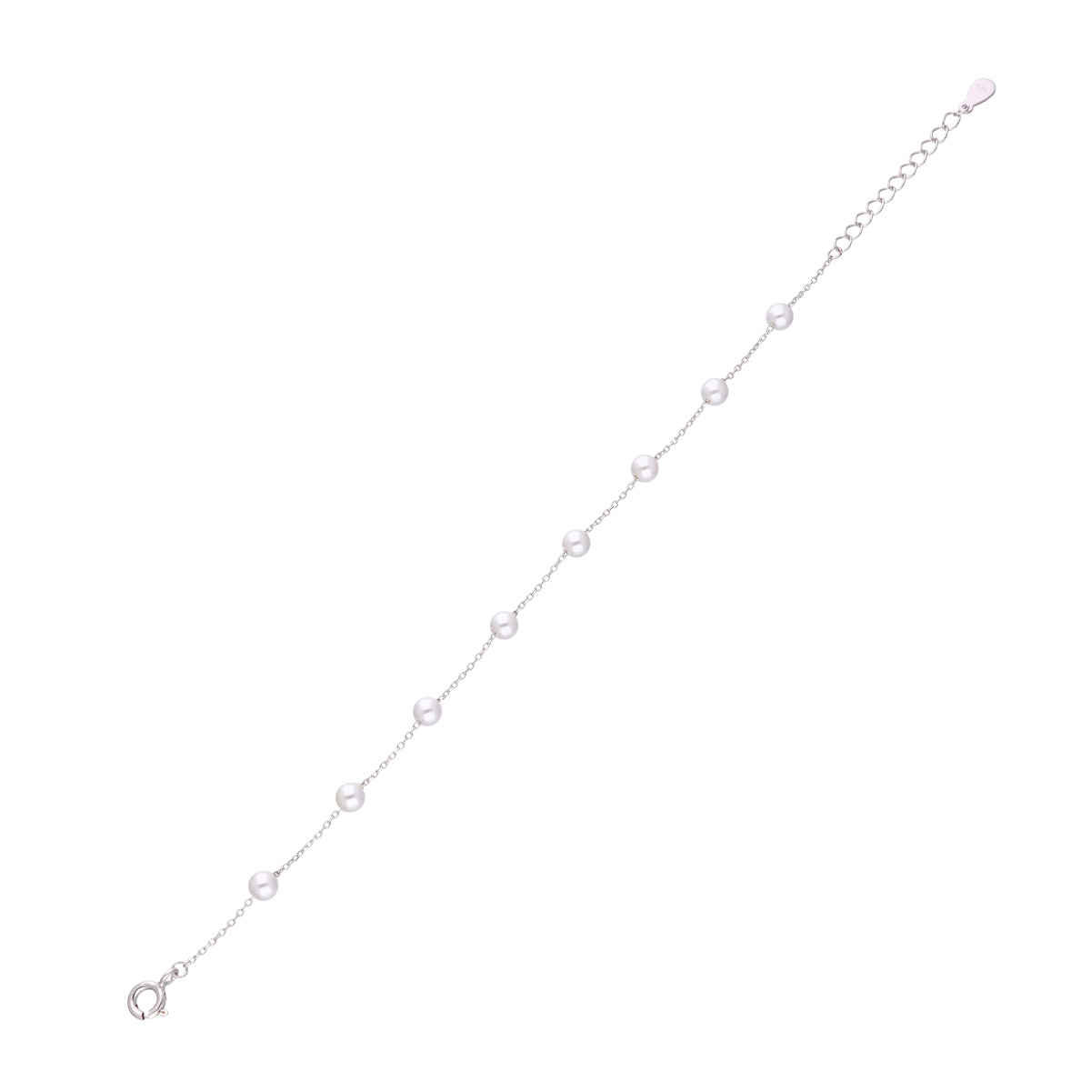 Kai Jewel Silver Classic Pearl Bracelet | BRLO393-S-NA