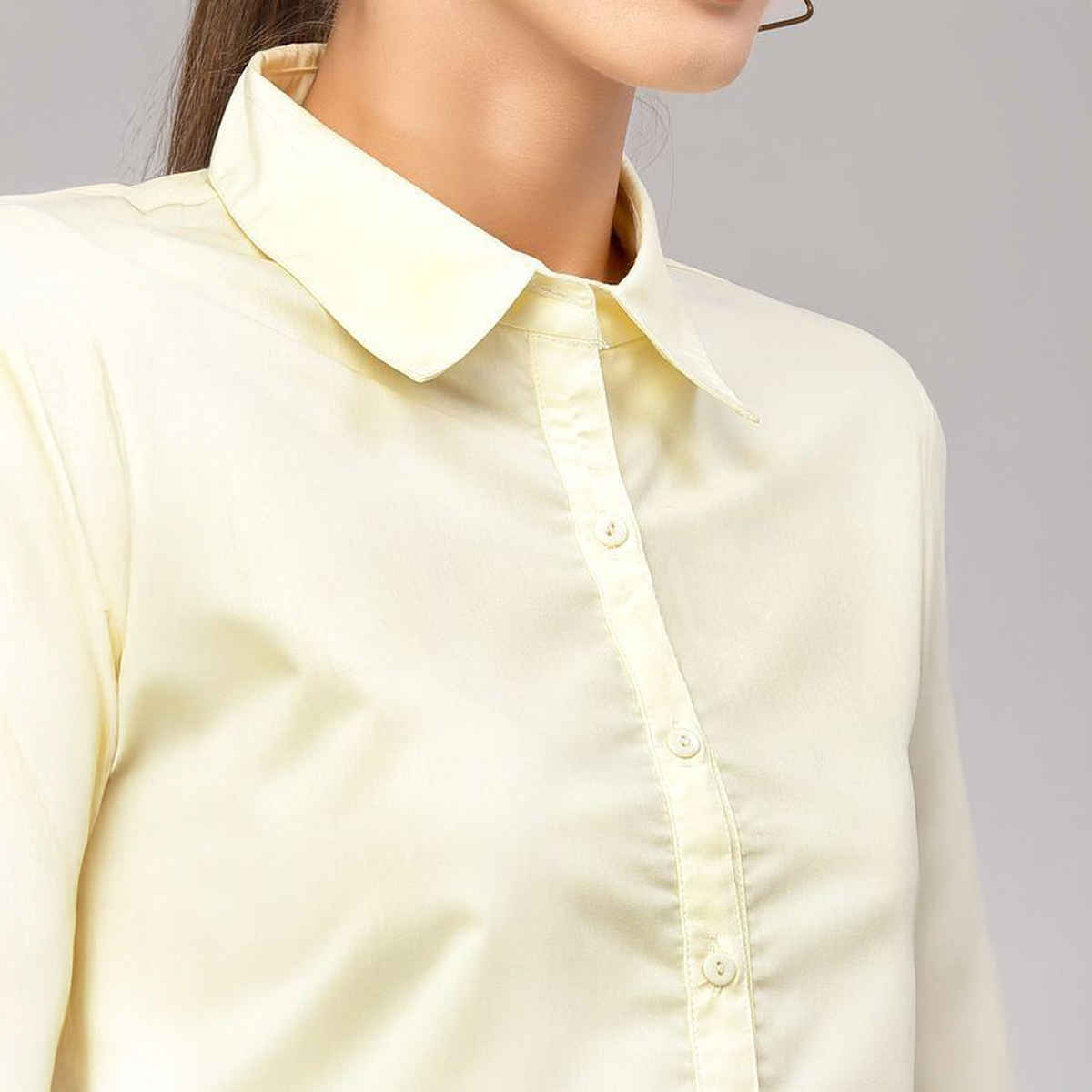 Style Quotient Women Yellow Classic Formal Shirt-S