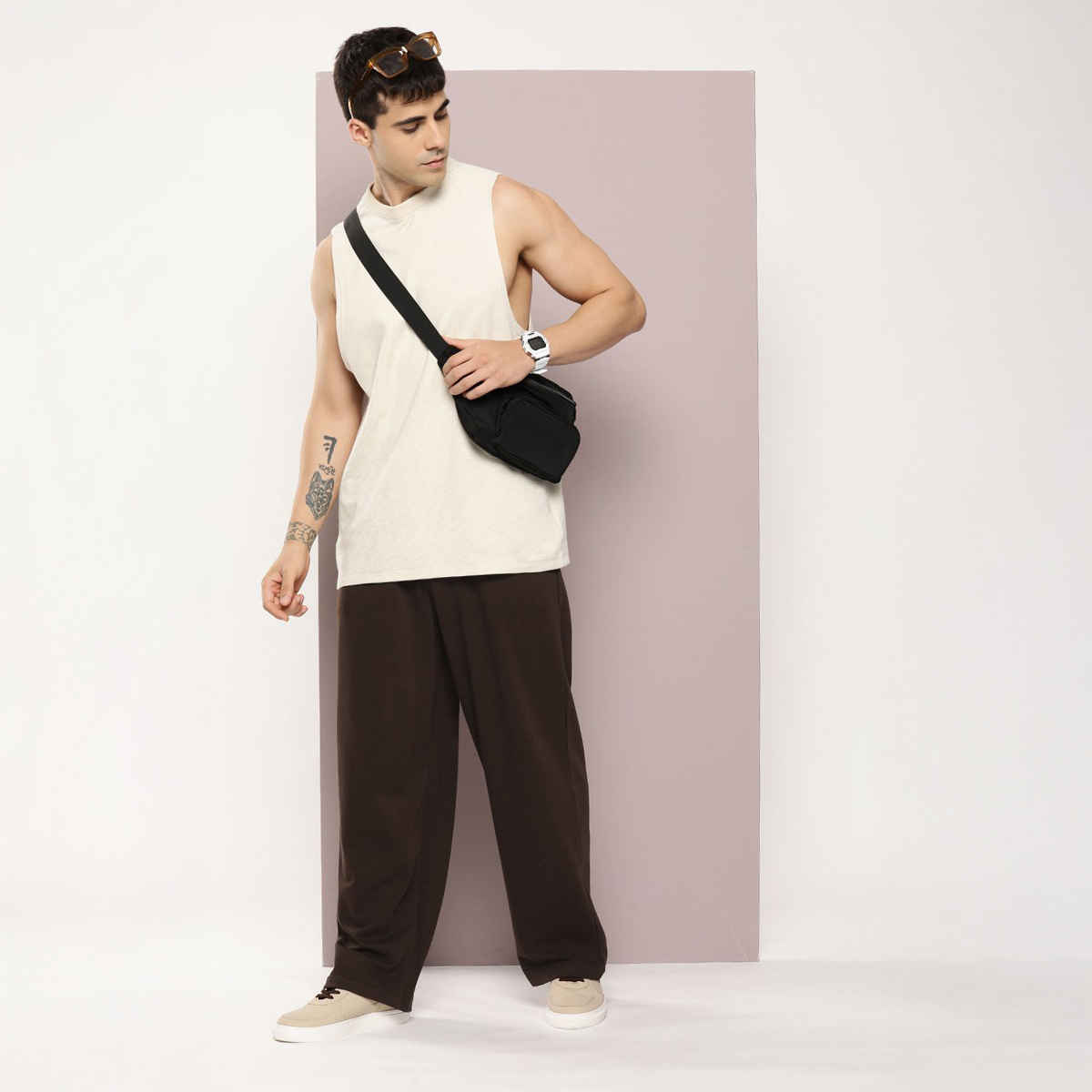 Dillinger Men's Track Pants | DLKOR002CHO | Chocolate Brown - XL