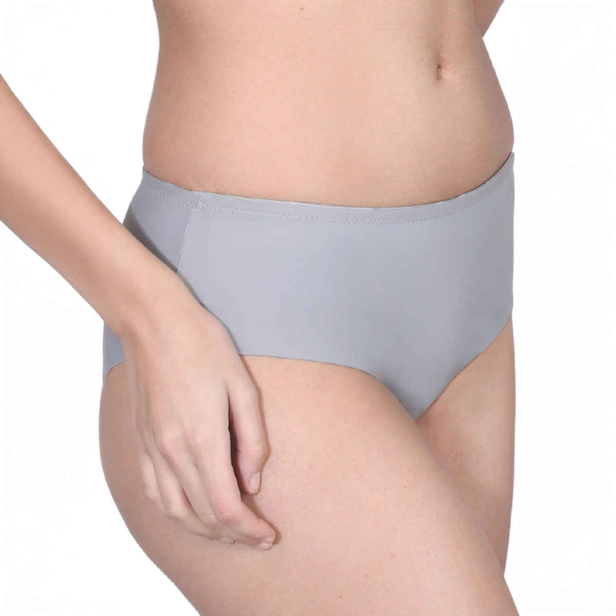D'chica Women's Seamless Hipster Panties | Full Coverage Panties | Pack of 2 | Brown | Grey | XL