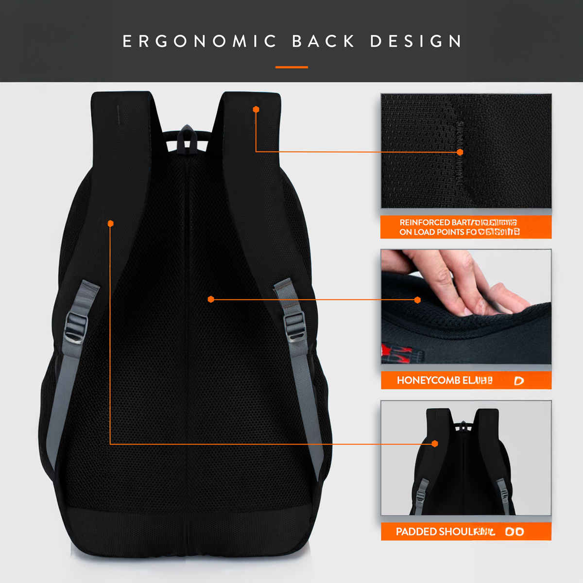 Lunar's Unisex Solid Polyester 48 L Laptop Backpack | Black