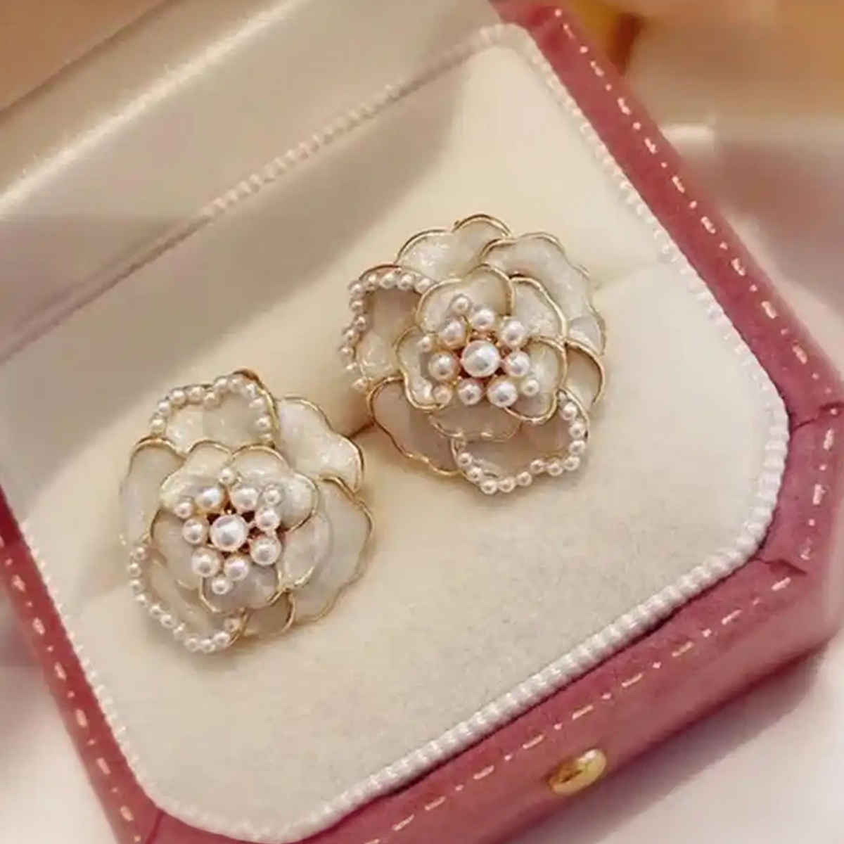 Estailo Fashion Women's Jewellery Earrings Floral One Size | E0001403