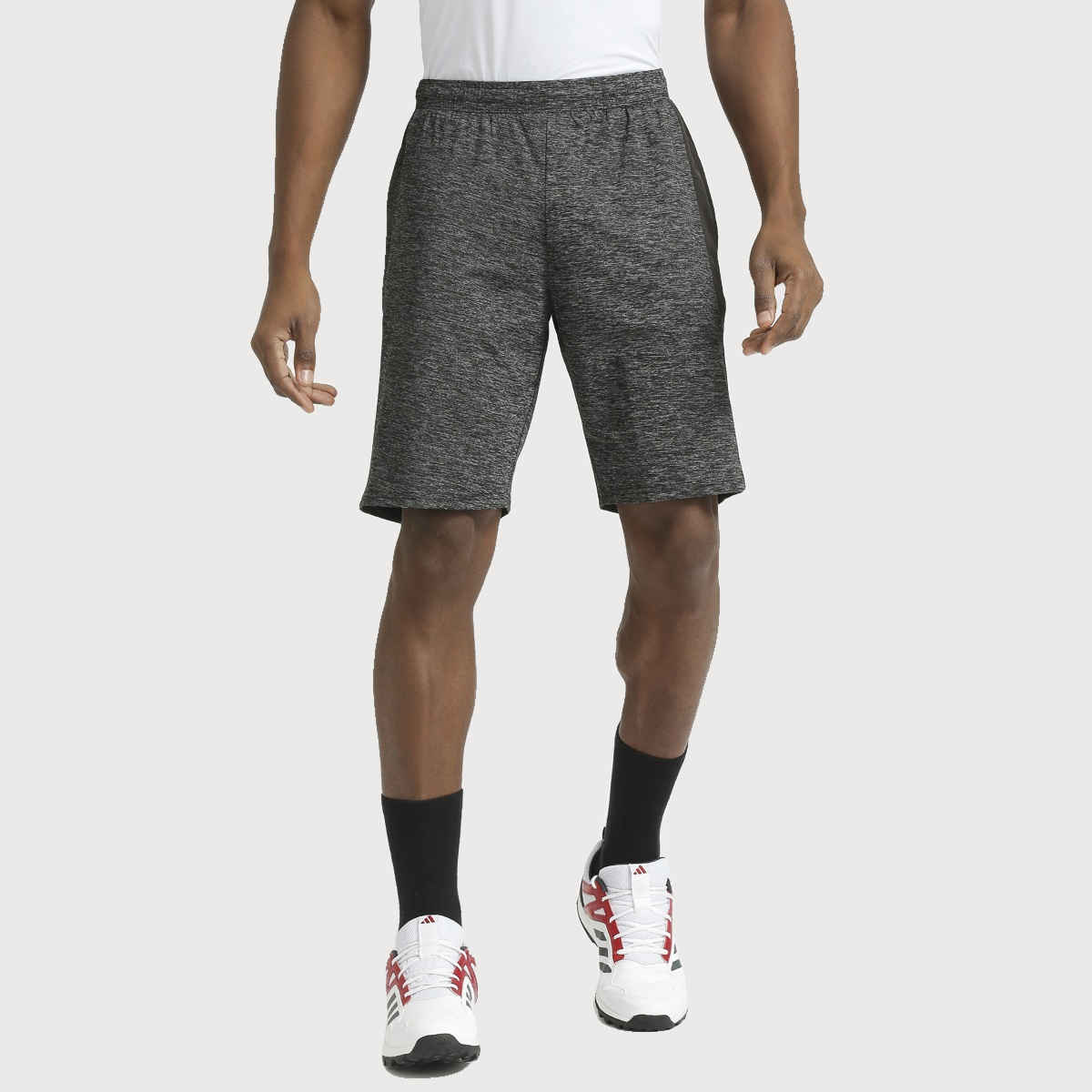 PlayR Men's Running Essential Shorts Polyester Spandex | Dark Grey - M