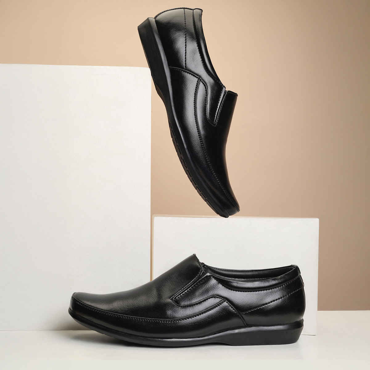 Paragon Men's Black Pvc Formal Shoes K11240G UK 7
