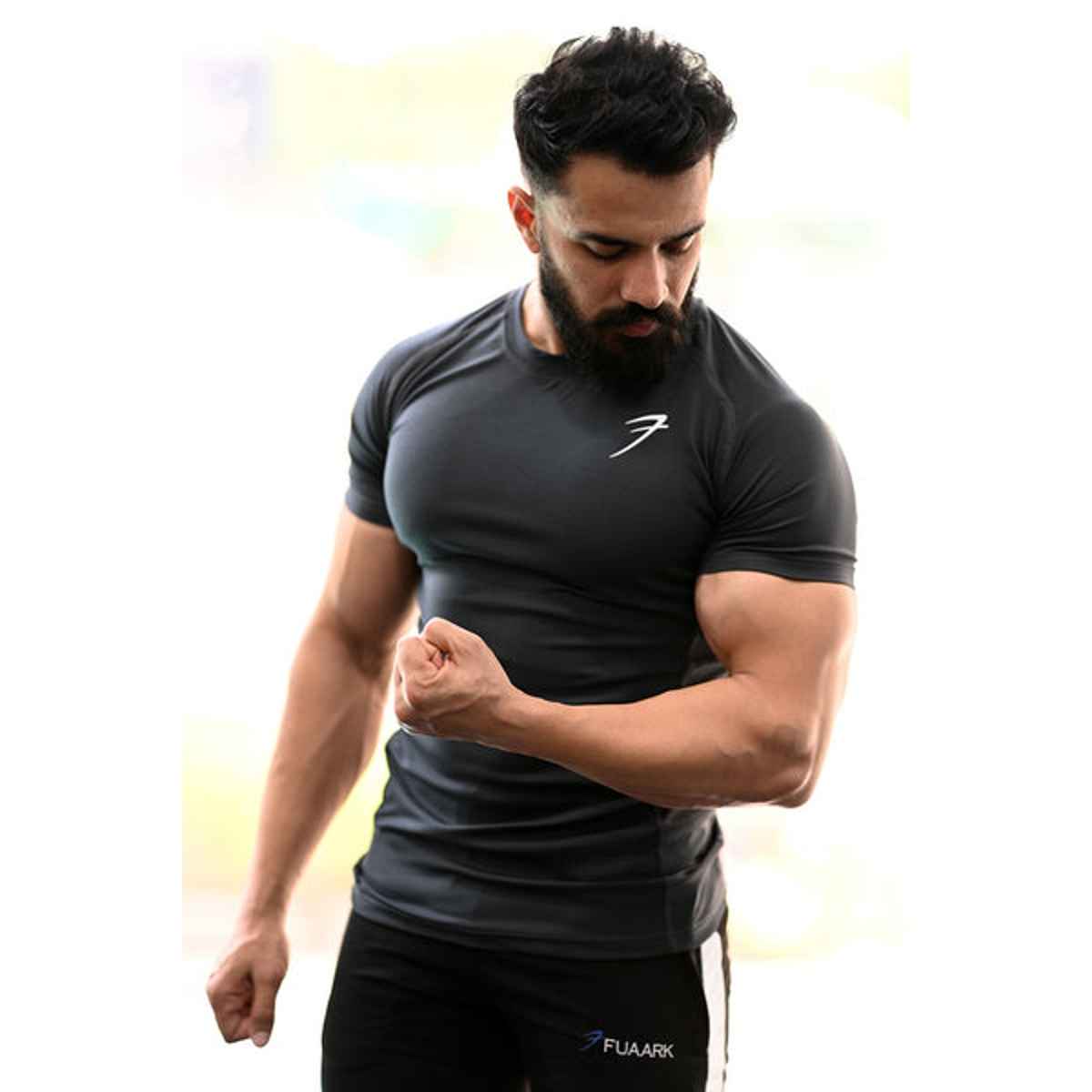 Fuaark Men's Performance GYM T-shirt | Grey - M