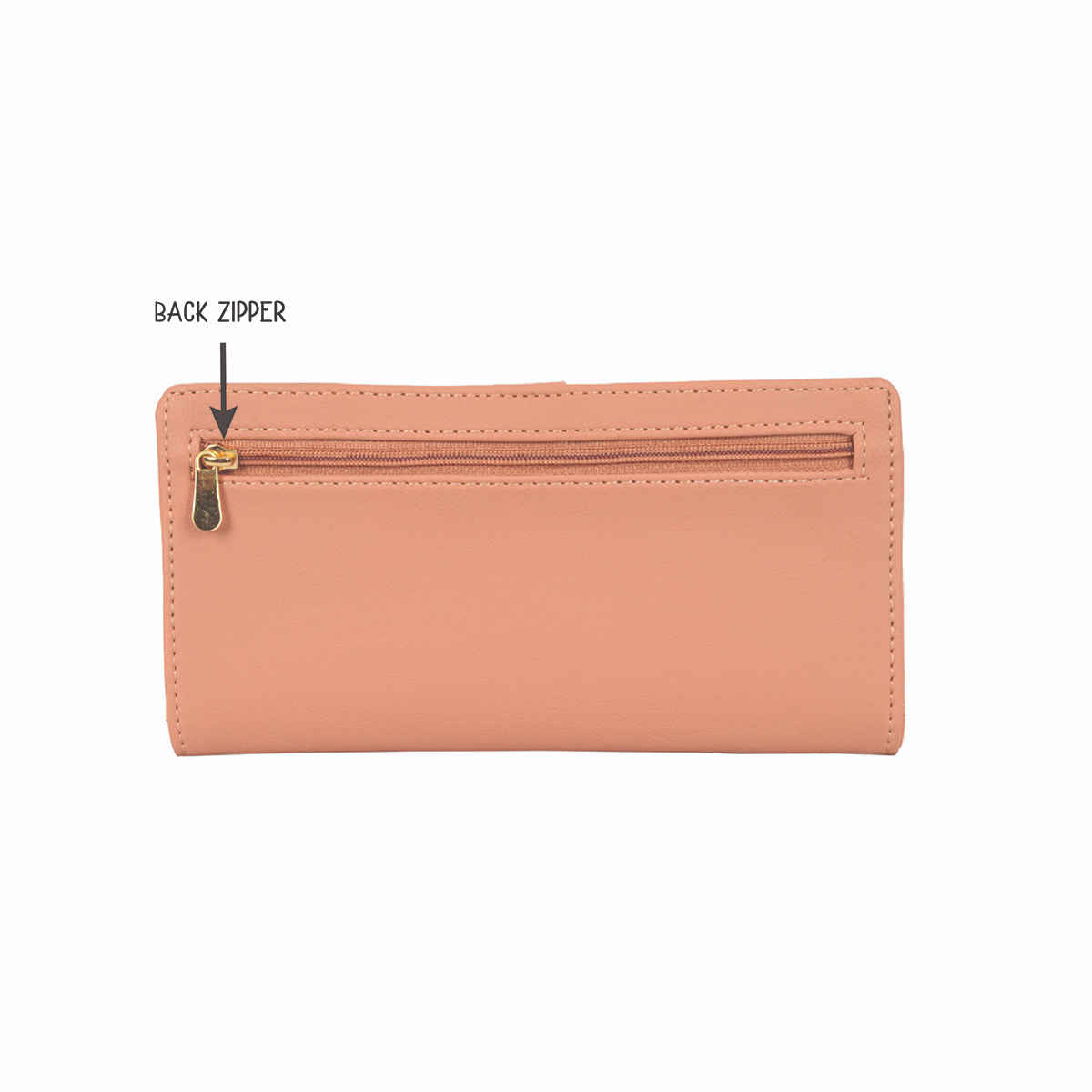 Baggit Women's Anad 2 Fold Wallets | Rose