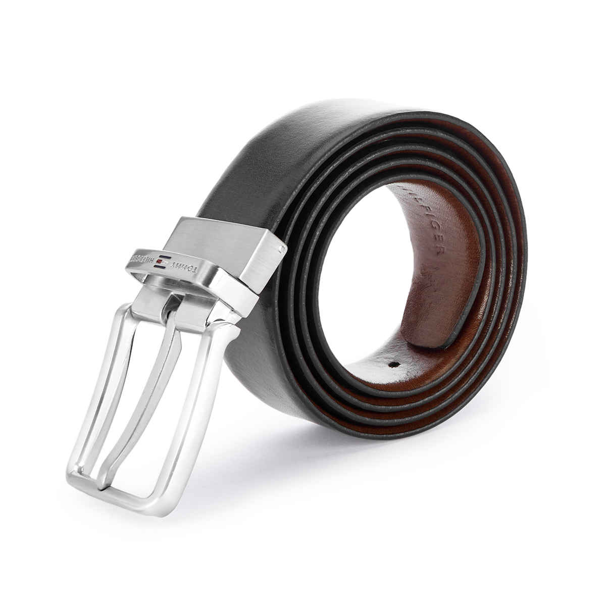 Tommy Hilfiger GAKONA Reversible Belt | Black & Brown | M | 90 cm