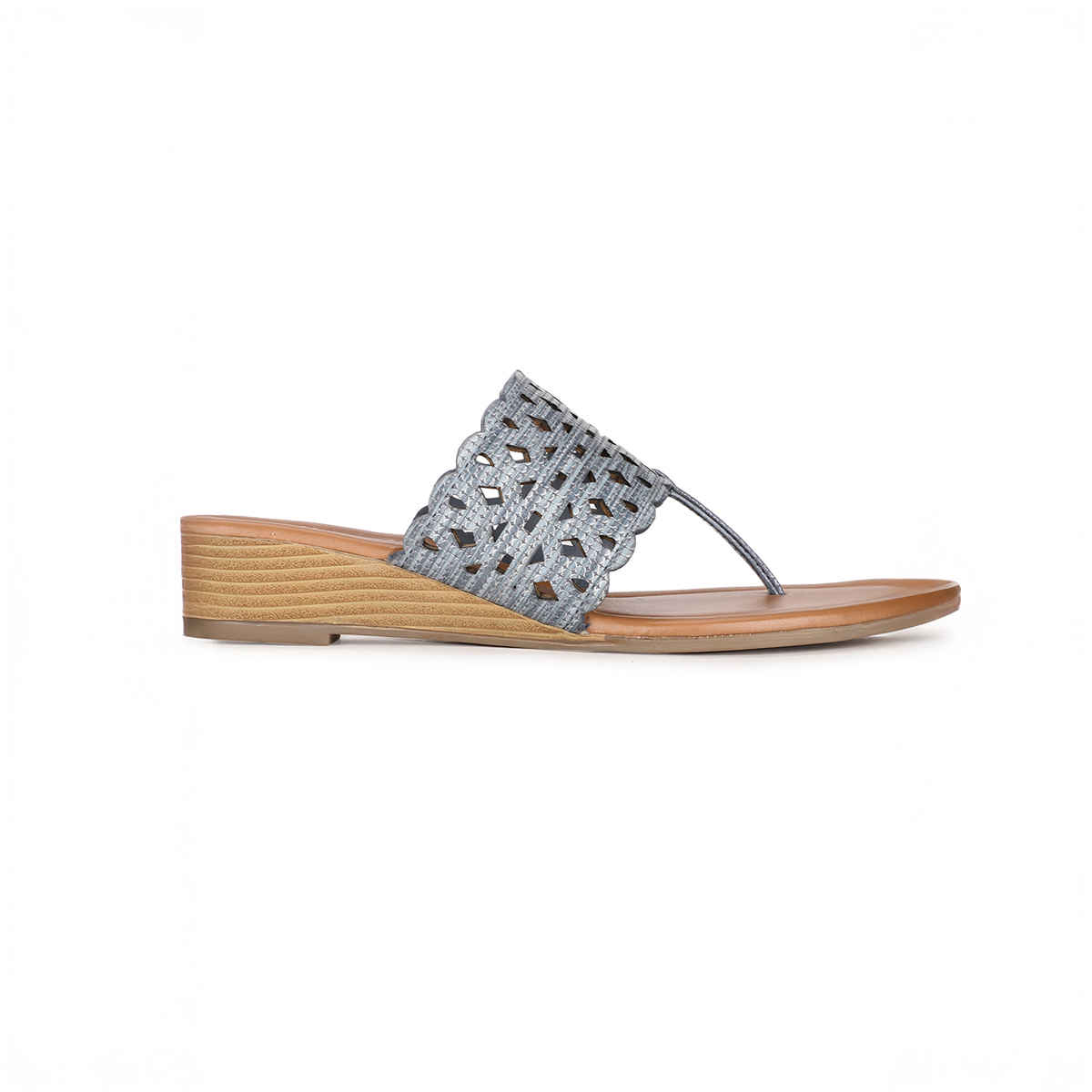 Bata Blue Heels For Women - 3