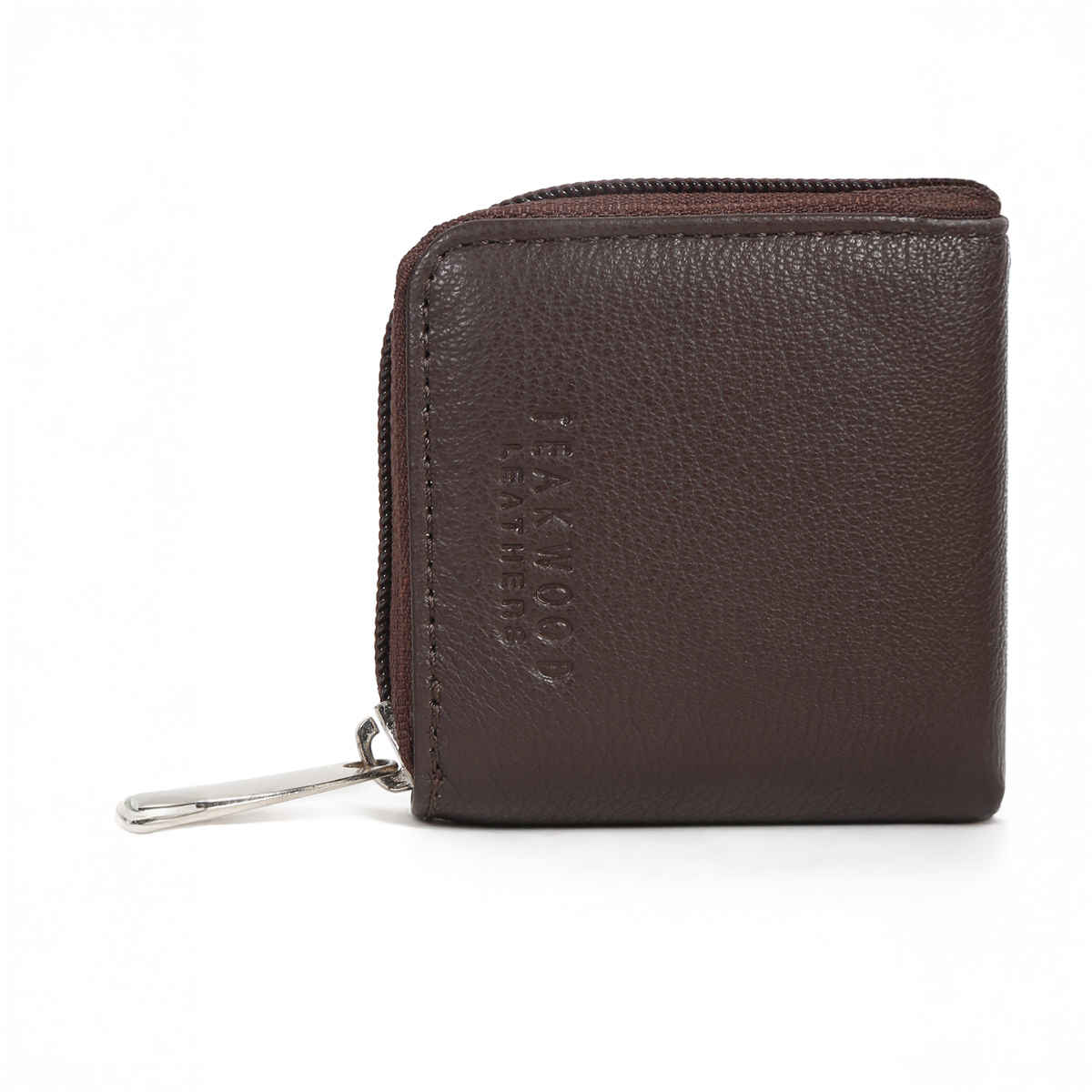 Teakwood Men's Leathers Textured Rfid Leather Zip Around Wallet | TWlt548Br