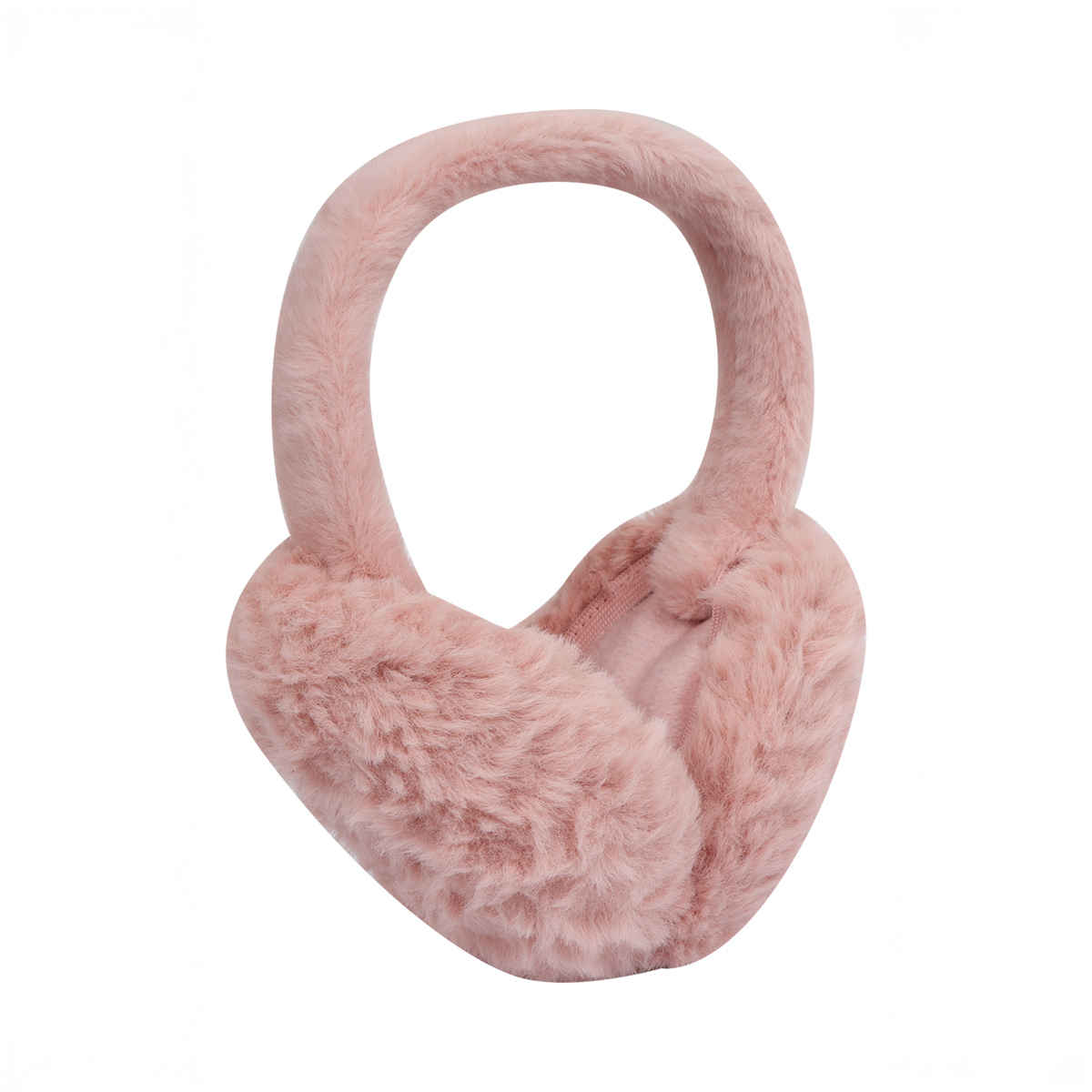 Fabseasons Women's Solid Faux Fur Winter Earmuffs | Peach - Free Size