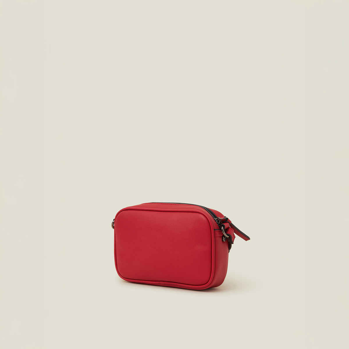 Accessorize London Women's Twist Lock Pocket Sling Bag | Red
