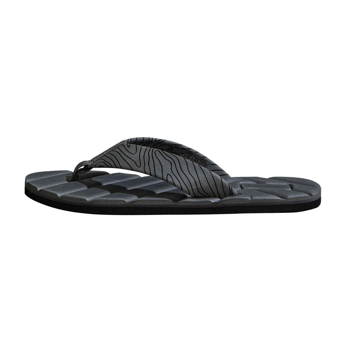 Neeman's Men's All-Vibes Flip-Flops | NM-ALV-GRBL | Grey and Black - UK 9