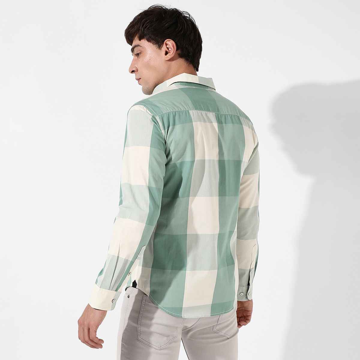 Campus Sutra Men's Cotton Check Shirt | Multicolour - M