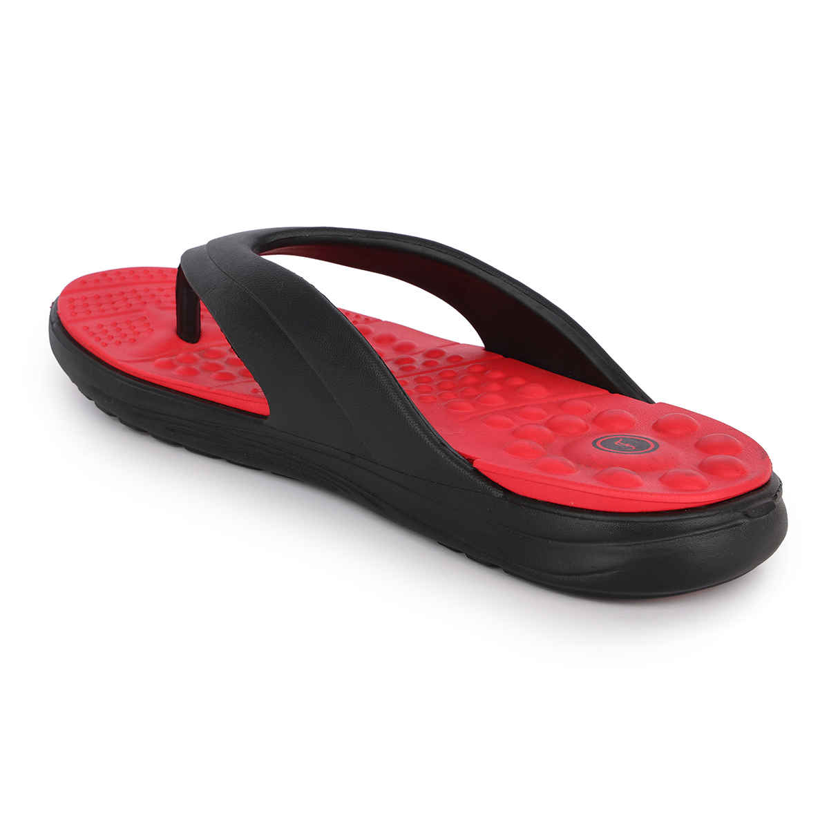 Action Slipper For Men | Hran-24 Black-Red - UK-9