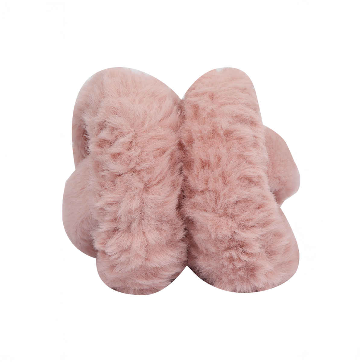 Fabseasons Women's Solid Faux Fur Winter Earmuffs | Peach - Free Size