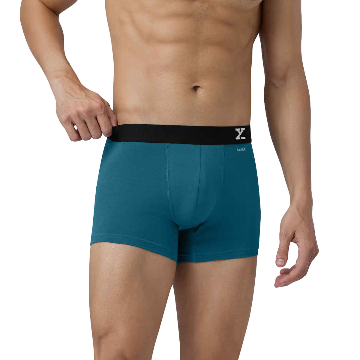 XYXX Men's Aero Cotton Solid Trunks Pack of 1, Green Emerald| XL