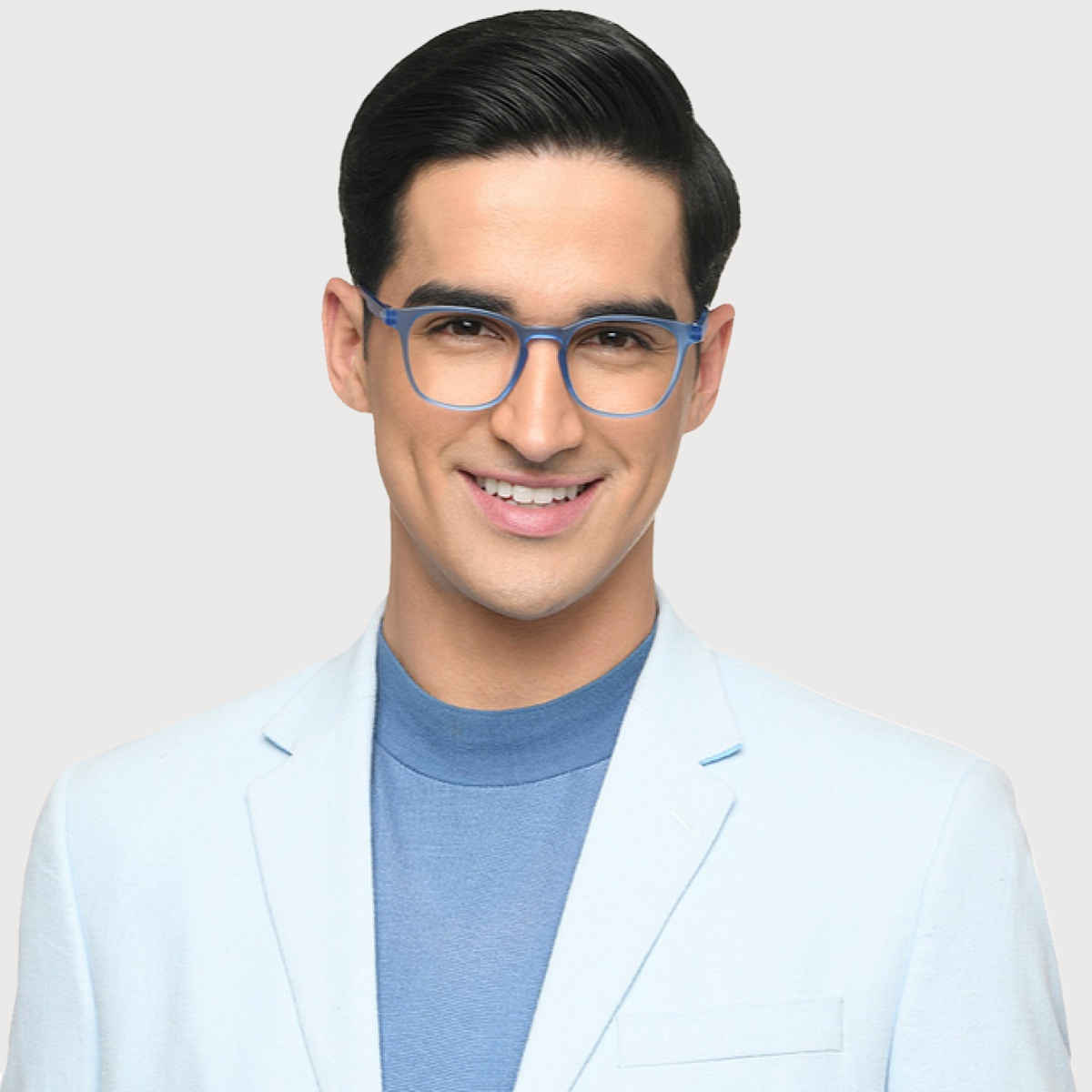 Lenskart Hustlr Unisex Solid Protective Eyewear | Ocean Blue