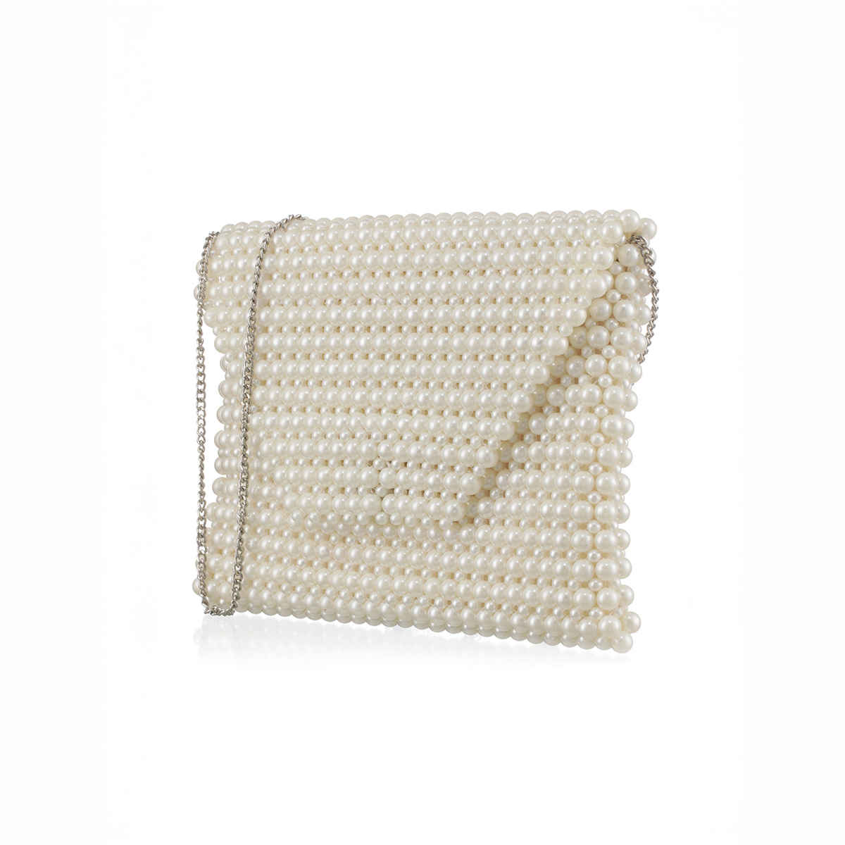 Priyaasi Women's Fabric Sling Bag | White
