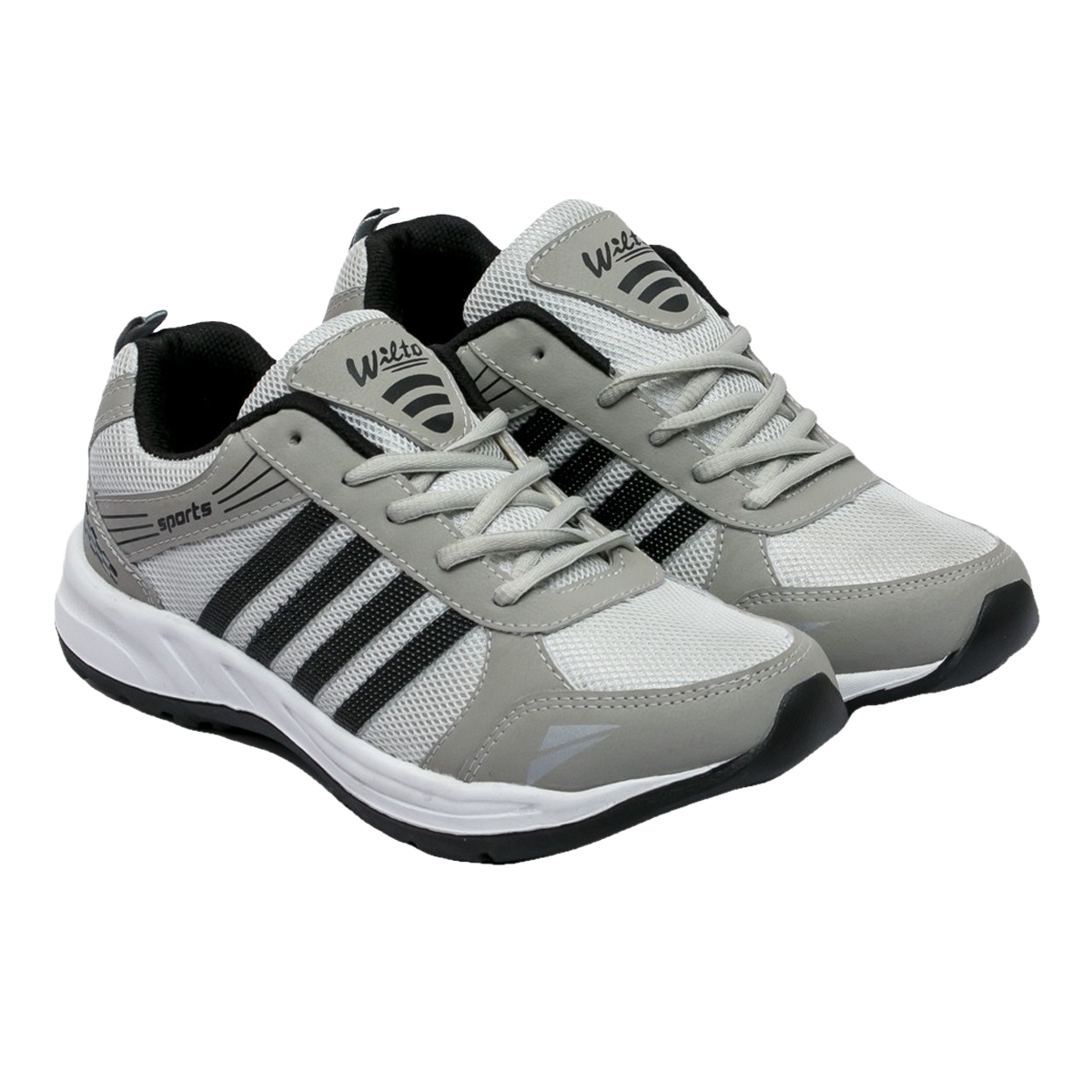 Asian Wndr-13 Men Sports Shoes | Grey-Black | Size-7