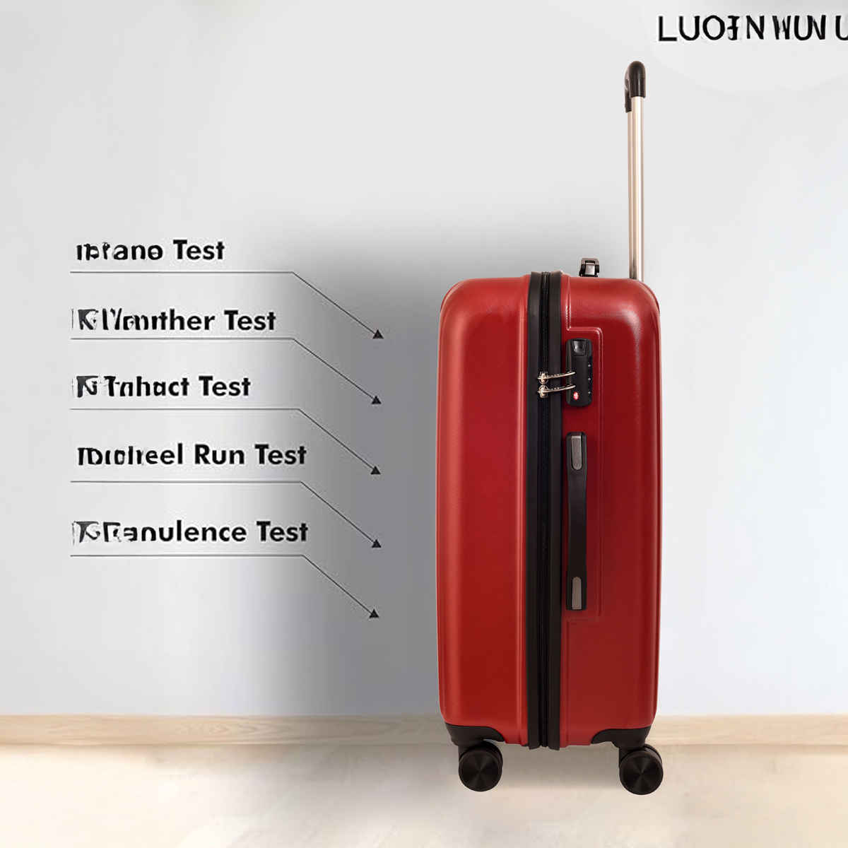 Luggero Classic Trolley Bag | Chilli Red - S