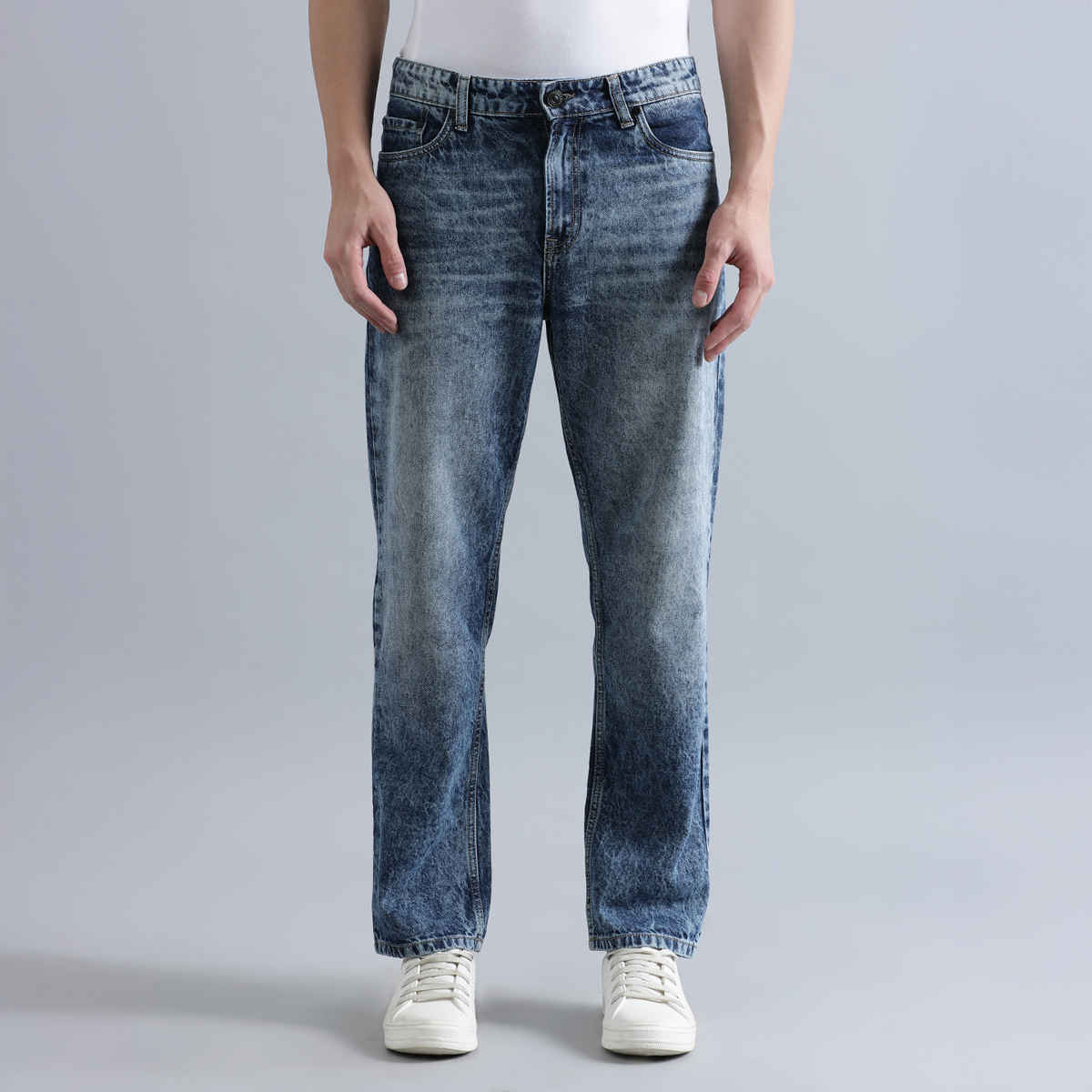 Bene Kleed Men's Relax Fit Jeans | Mid Blue 36