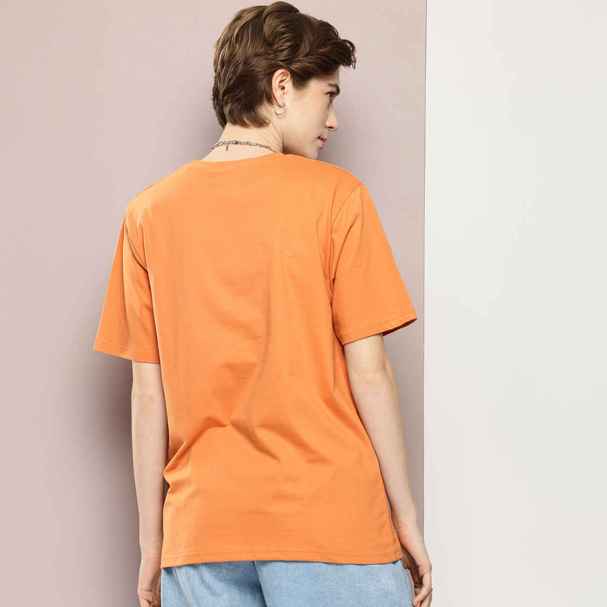 Dillinger Women's Oversized Printed T-shirt | Cream - XL