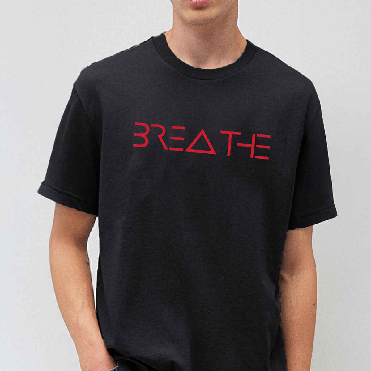 De Tees Men's Half Sleeve T-shirt | MHS-BREATH | Charcoal Grey - M