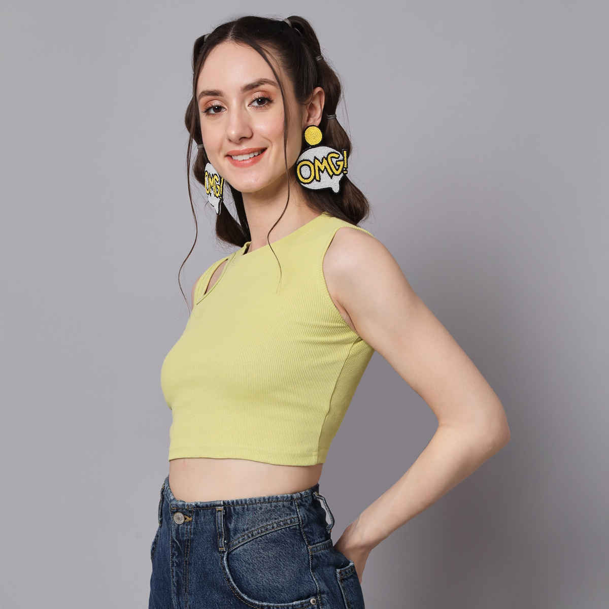 The Dry State Women's Light Green Tops WTOP | 1266A | M