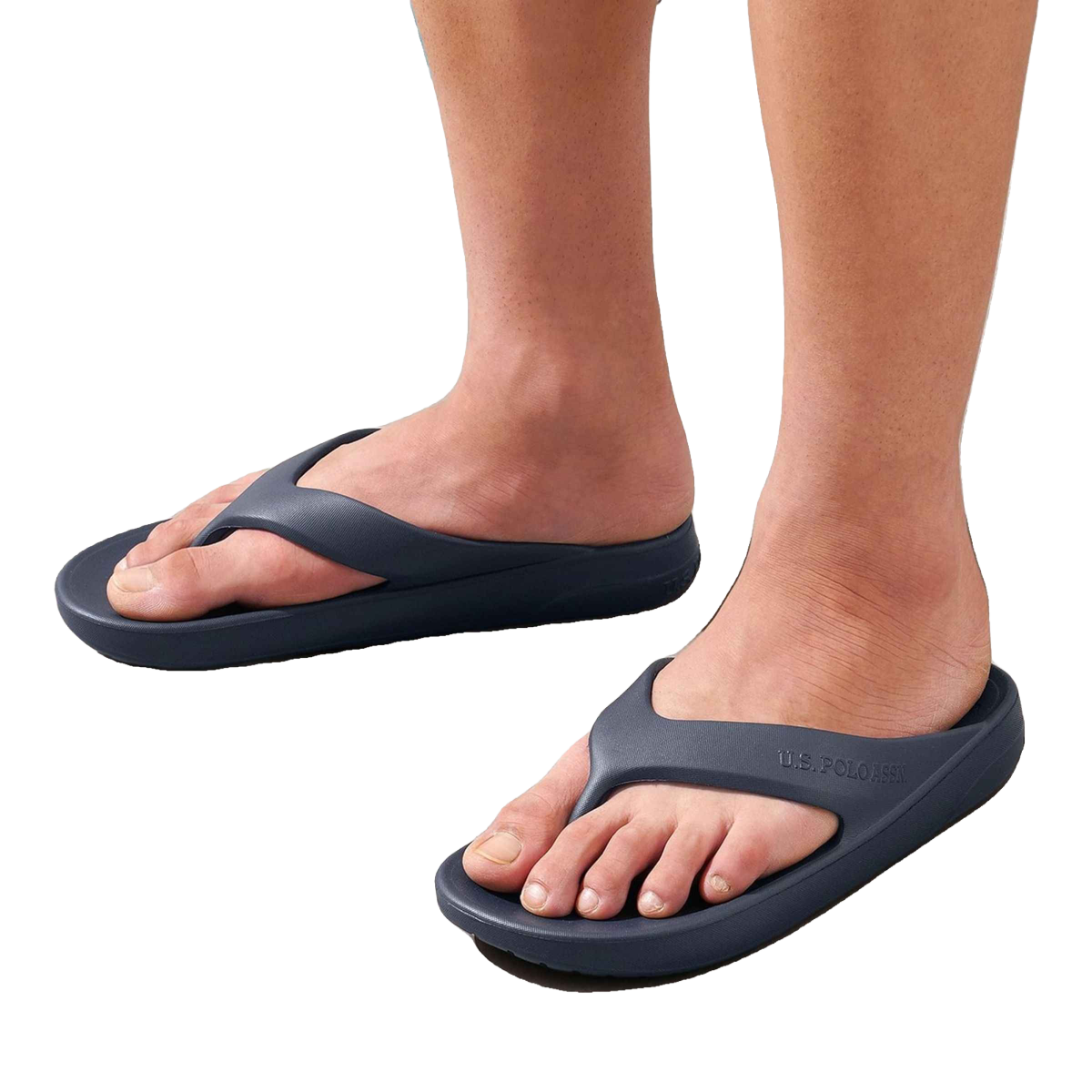 U.S. Polo Assn. Men's | Men Axel 2.0 Foam Walk Flip Flop | Blue | UK 9