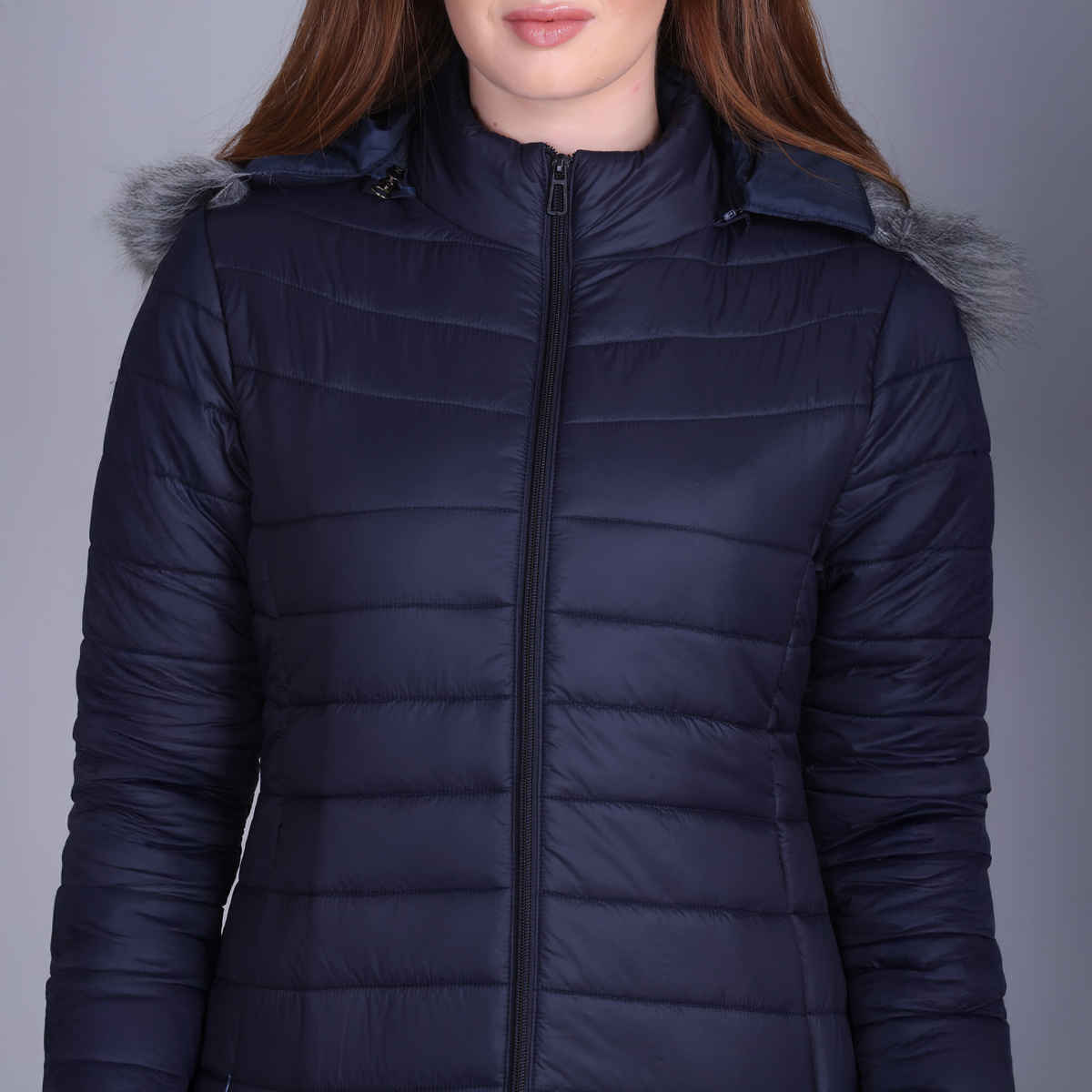 WESTCREW Women's Padded Winter Full Sleeve Jacket | WC-0080navy| Navy Blue - M