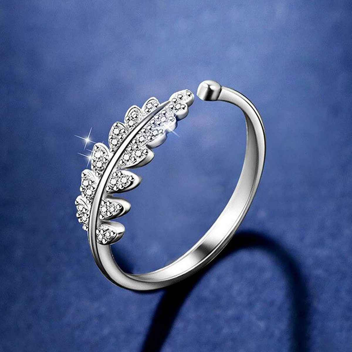 Fashion Frill Women's Combo Rings Silver Onesize