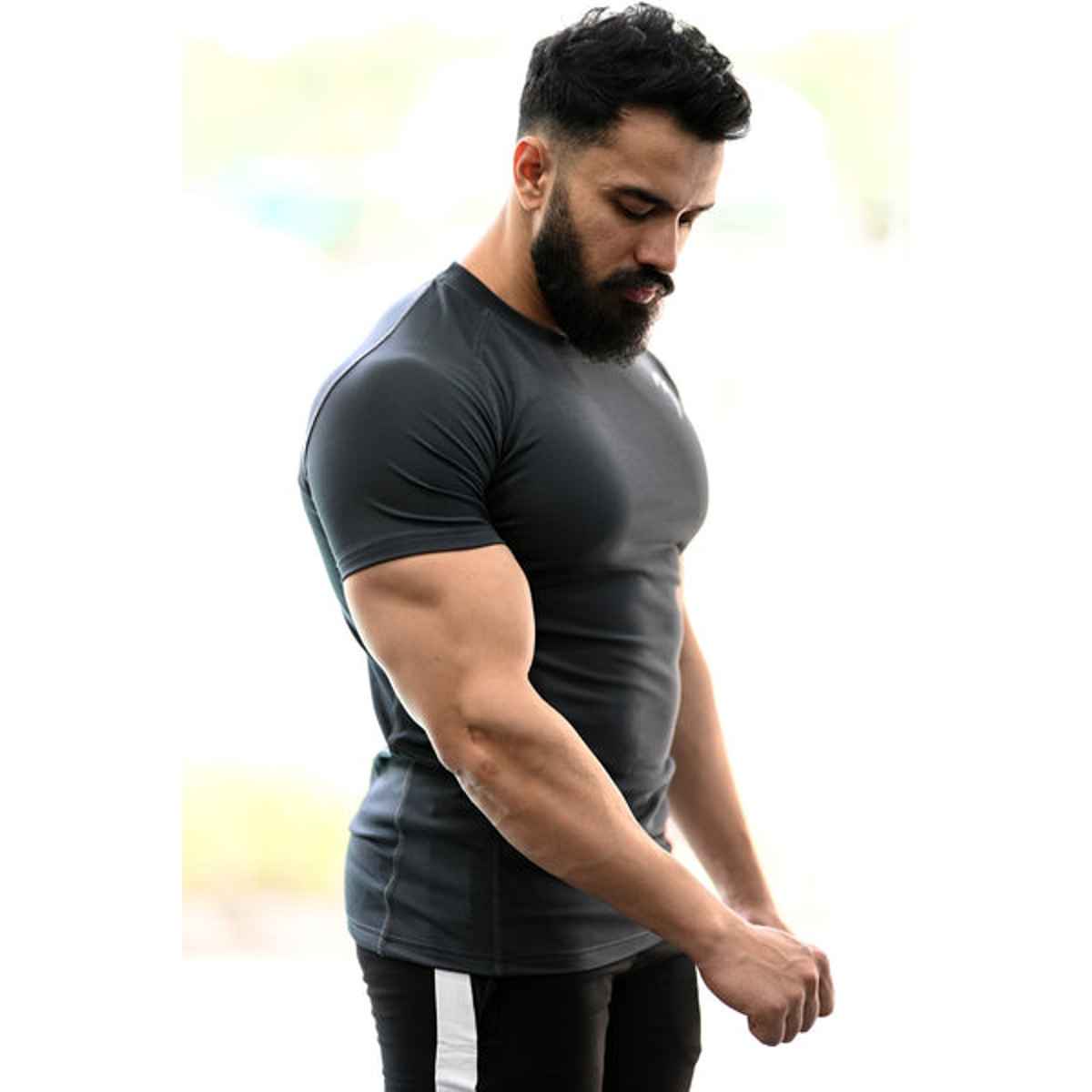 Fuaark Men's Performance GYM T-shirt | Grey - M