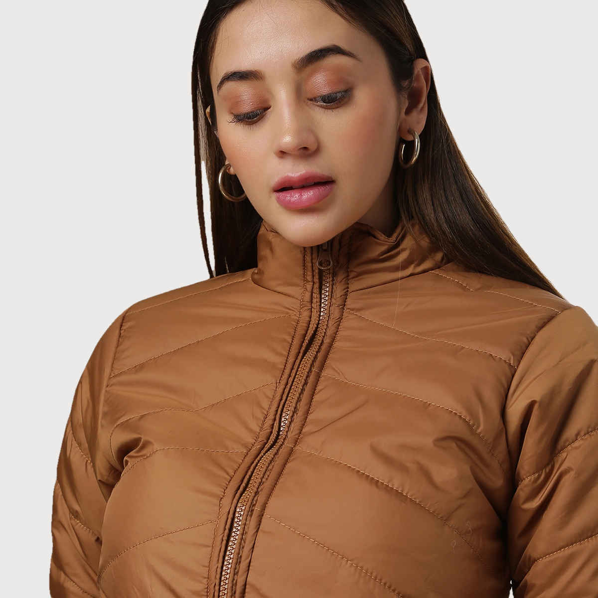 Campus Sutra Women's Jacket | Brown - M