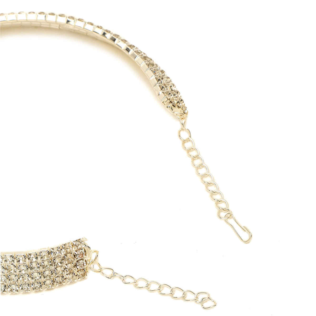 YouBella Stylish Latest Traditional Jewellery Silver Plated Choker Necklace for Women