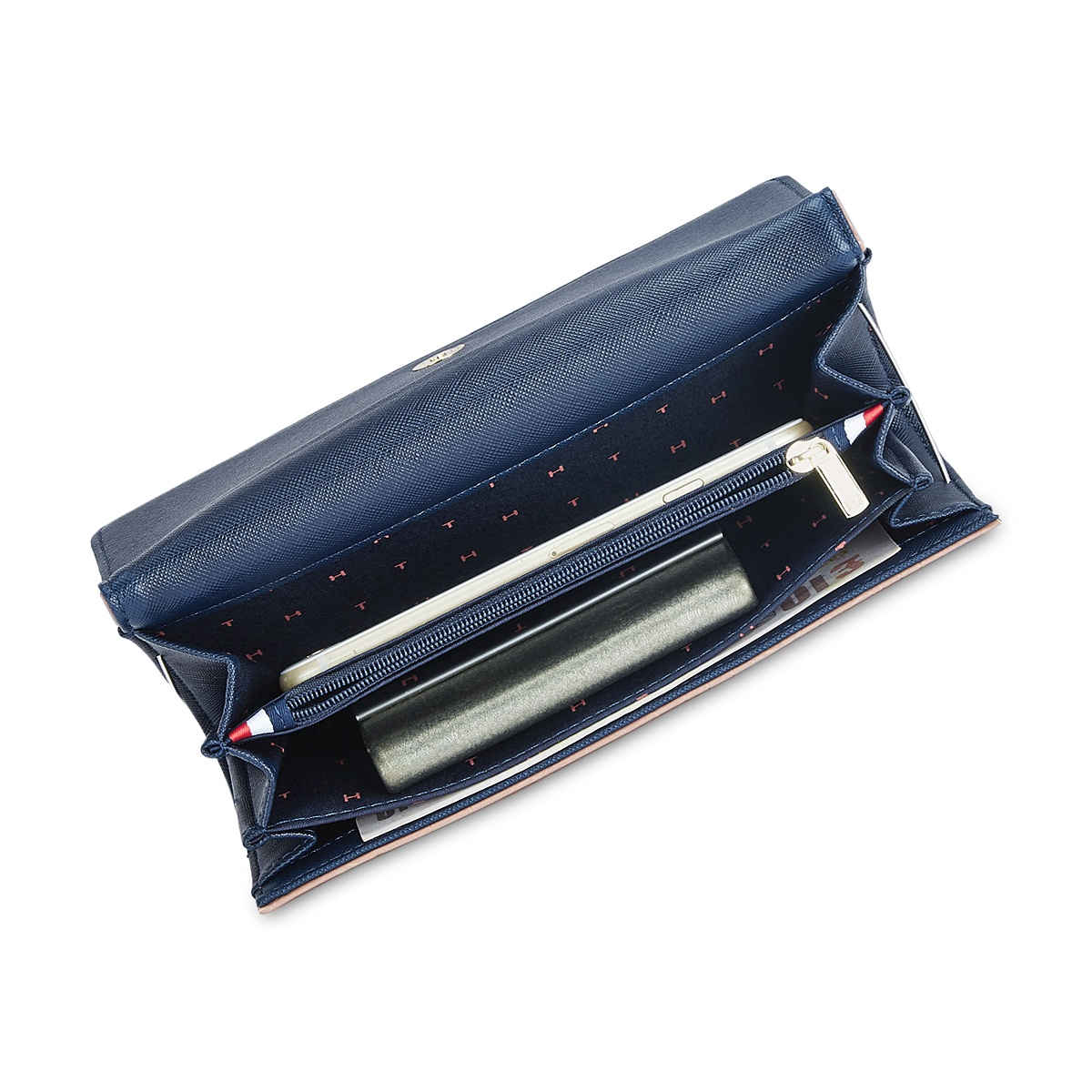 Tommy Hilfiger Women's Textured PU Wallets | Pink - One Size