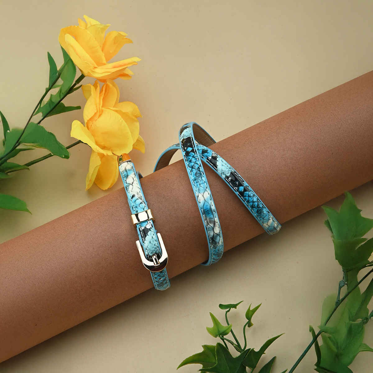 Buckleup Women's Belt | Model-Bublt2200 | Blue