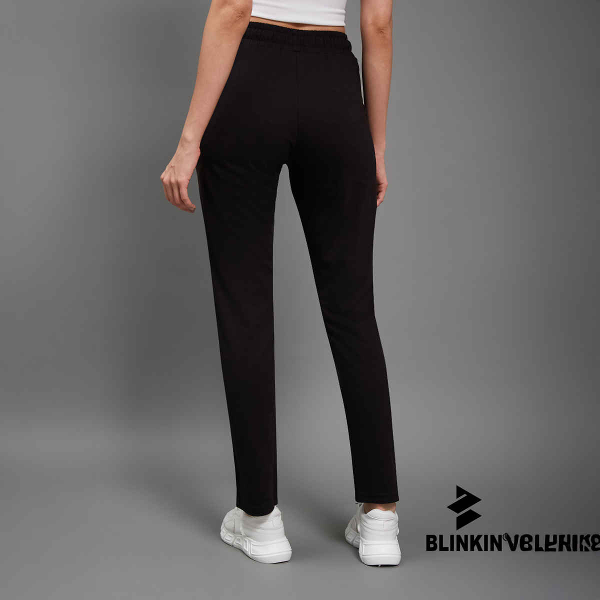 Blinkin Women's Cotton Pyjamas & Track Pants with Side Pockets | Black - L