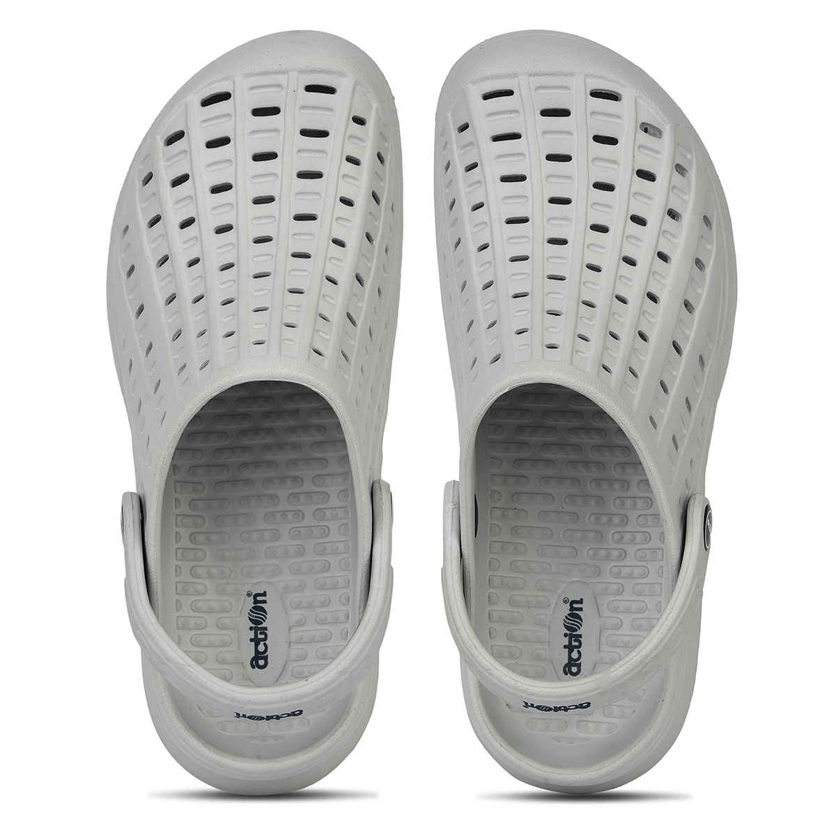 Action Clogs For Men | Ontc-134 Light Grey - UK-8