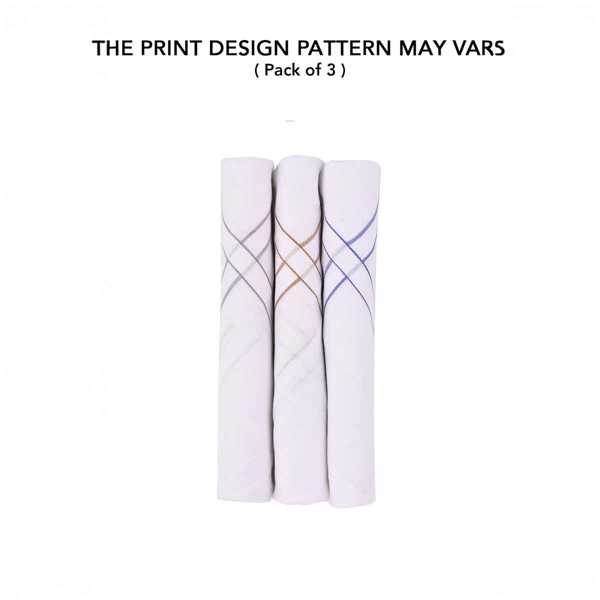 One8 Unisex Solid Polyester Handkerchief | Blue - Free Size