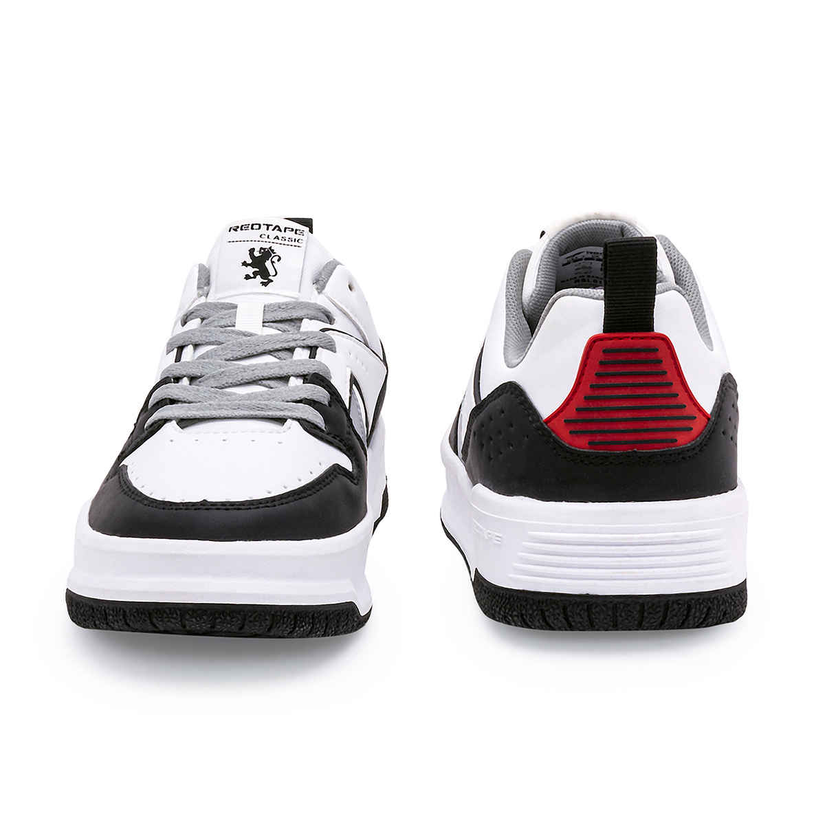 Red Tape Men's Sneakers | RSL0182M | White and Black - UK 6