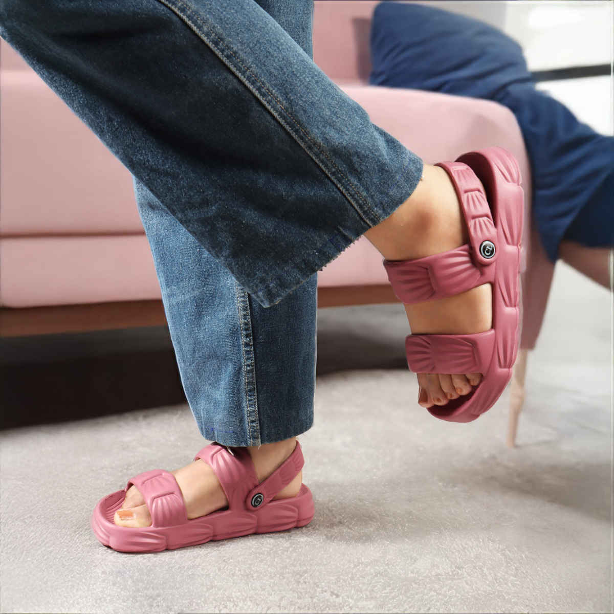 Carlton London Mauve Comfortable Women's Flip Flops | UK 5