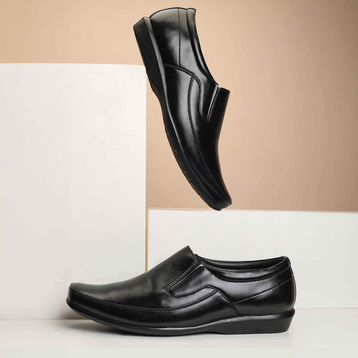 Paragon Men's Black Pvc Formal Shoes K11240G UK 6