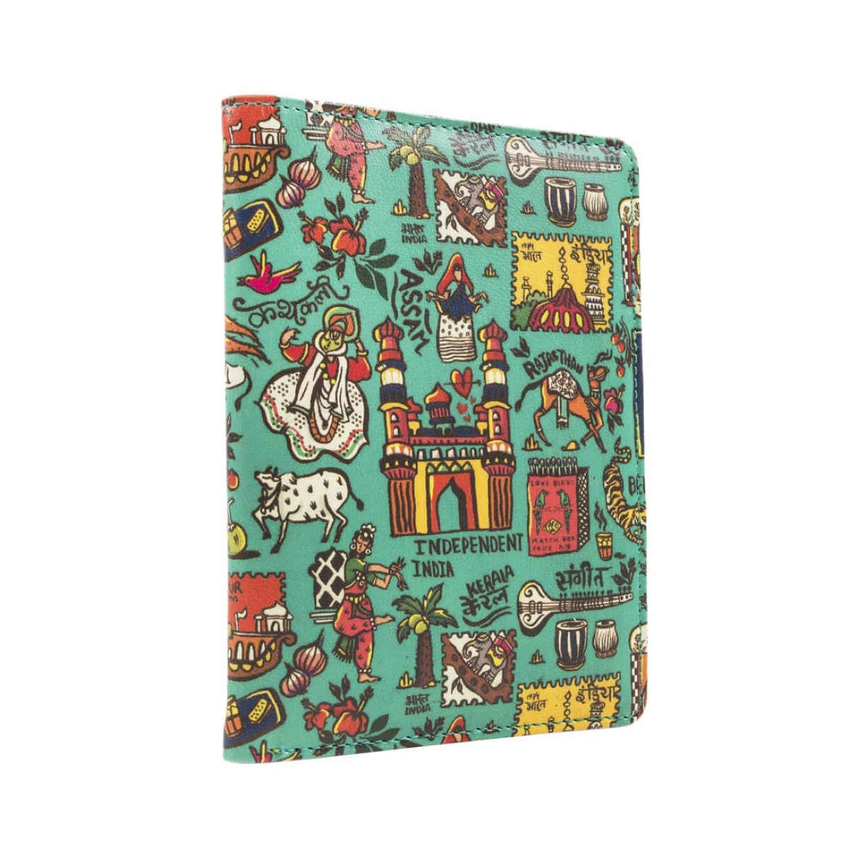 Chumbak Unisex PU Passport Holder | Green