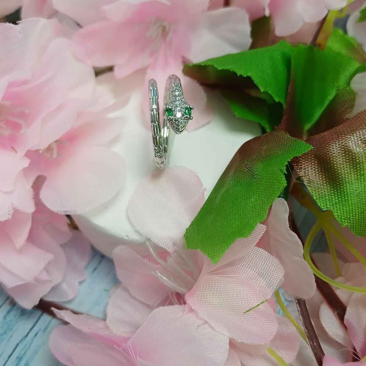 Snake Ring Chrome- Flexible Size