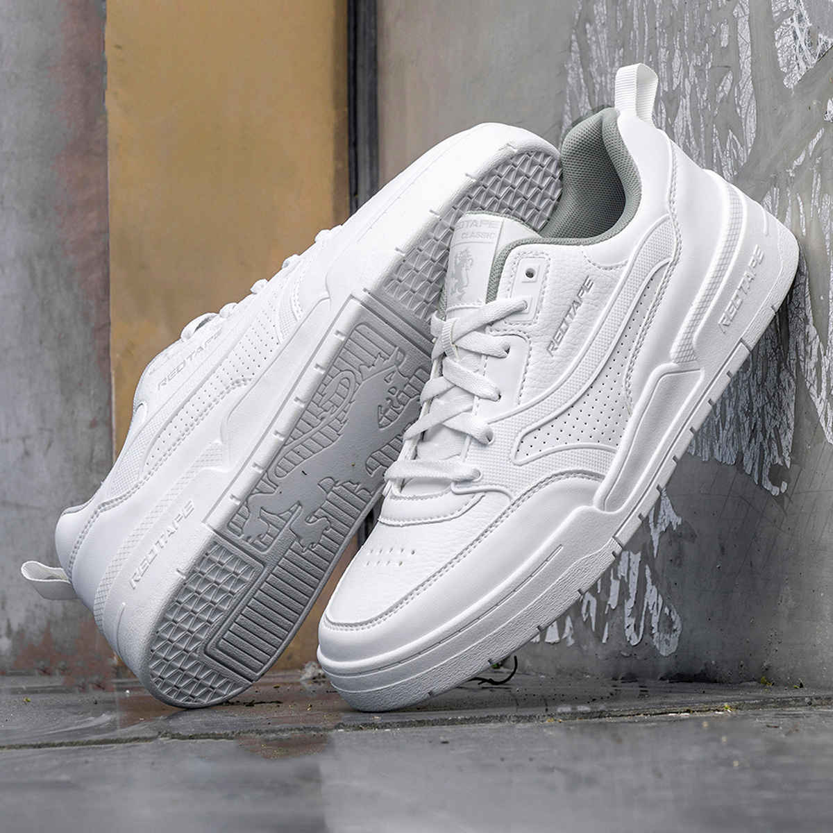 Red Tape Men's Casual Sneakers | RSL0275A | White - UK 11