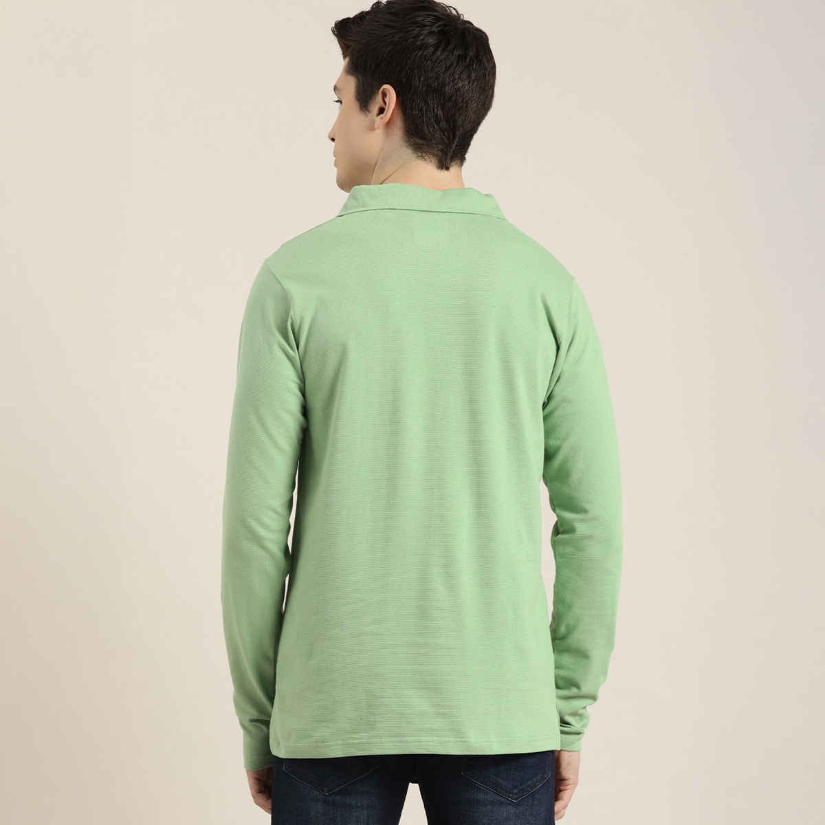 Dillinger Men's T-shirt Long Sleeve | DLPOL002PGRN | Pista Green - S