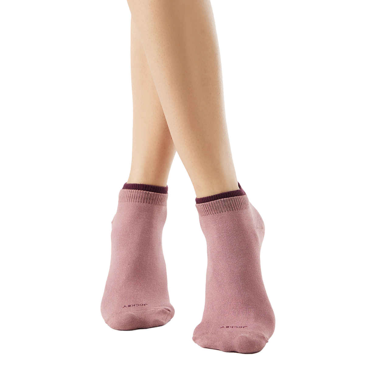 Jockey Women's Solid Cotton, Nylon and Elastane Low Show Socks | Assorted - Free Size