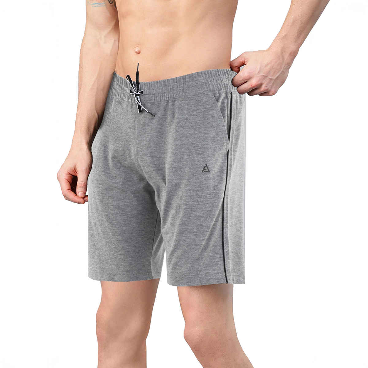 Avolt Men's Regular Fit Shorts Super Comfortable Half Pants | Grey - M