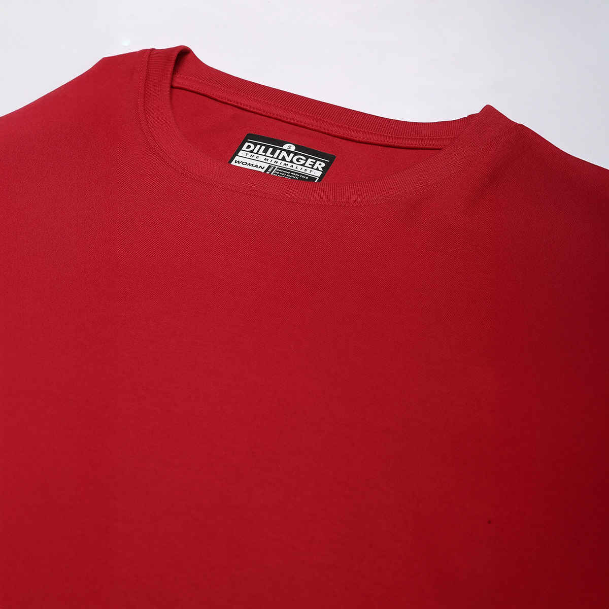 Dillinger Women's Short Sleeve Regular Fit Crew Neck Embroidery T-shirt | Red - XL