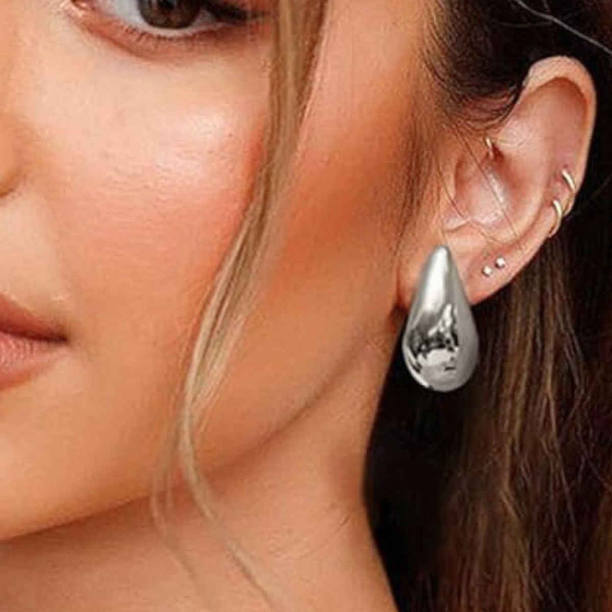 Just Lil Things Liquid Silver Drops Earrings | jltz0018